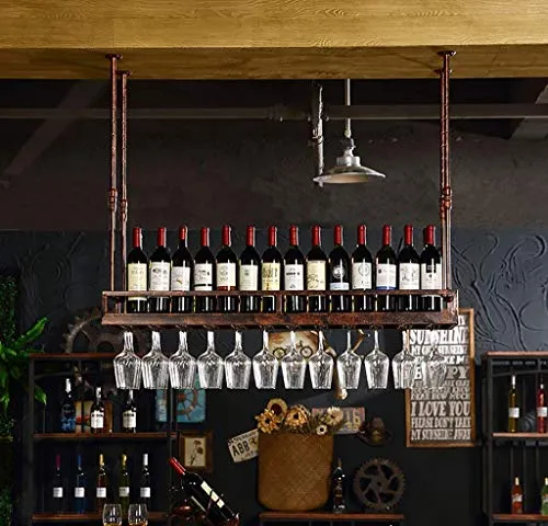 LSNLNN Portabici da Vino, Portabicchiere, Supporto per Calice Appeso, Portabicchieri Creativo - Porta Bicchieri da Vino,B,...