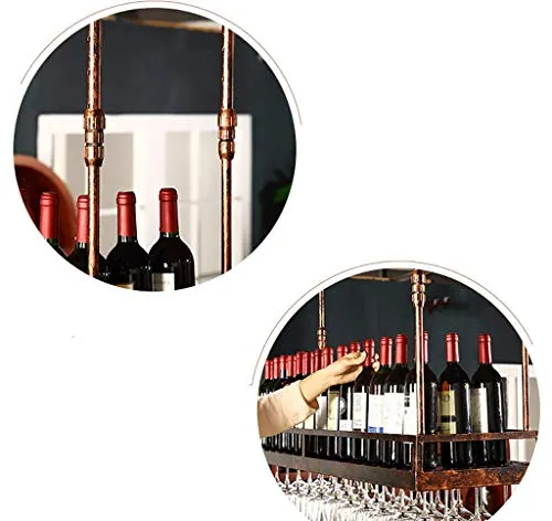 LSNLNN Portabici da Vino, Portabicchiere, Supporto per Calice Appeso, Portabicchieri Creativo - Porta Bicchieri da Vino,B,...