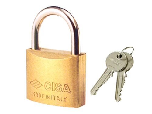 Lucchetti Cisa rettangolari cifratura unica. Prezzo per Pezzo.