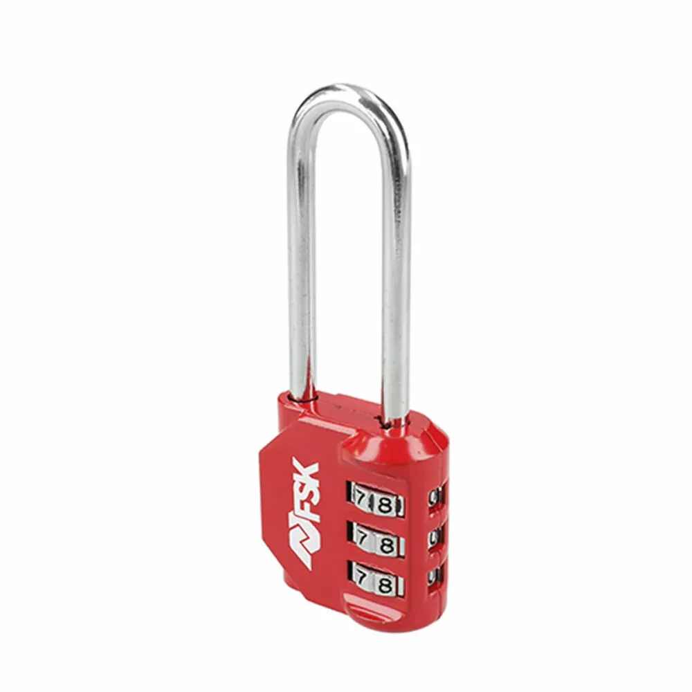 Lucchetto combinazione Ferrestock Rosso (53 mm)