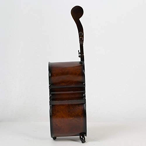LYLSXY Portabici per Vino, Legno Creativo Ornamenti Personalizzati Impermeabile Retrò Violino Legno Hotel Oggetti Di Punta...