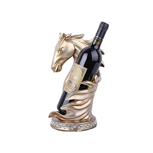 LYLSXY Portabici da Vino, Portabici Vintage, Esposizione Del Vino Rack per Bottiglie Di Vino Resina Rispettosa Dell'Ambien...