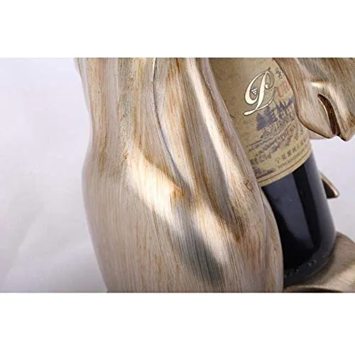 LYLSXY Portabici da Vino, Portabici Vintage, Esposizione Del Vino Rack per Bottiglie Di Vino Resina Rispettosa Dell'Ambien...