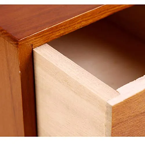 LYNN Contenitore Legno Massello Camera da Letto Retro Multistrato Del Desktop Armadietto Semplice Pratico Gioielli Armadie...