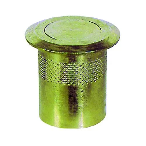 Ma.Co Pozzetto Antipolvere Ø 12 Cf. 5 Pz Ottone, Con Molla Acciaio Inox.