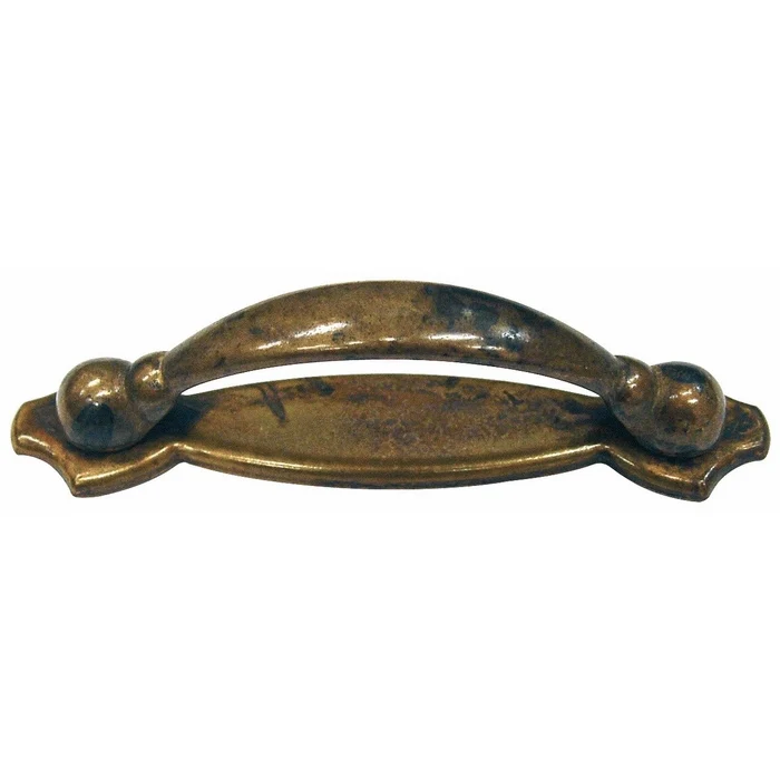 Maniglia Maniglietta per Mobili mis.125 mm Patinato Pulito Metal Style Art.18900