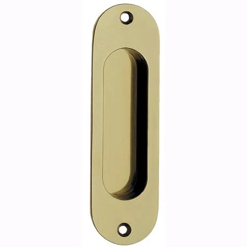 Maniglia Ovale Ottone Lucido Per Porte Scor. Senza 10 Pz