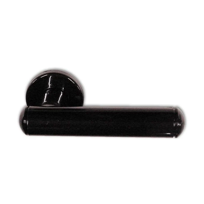 Maniglia per Porta con Rosetta Resina colore Nero (1 Coppia)