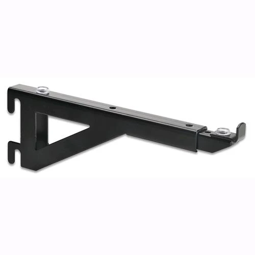 Manzoni Mensola Nera Per Vetri Allungabile Cm 25/42 Art.641 10 Pz