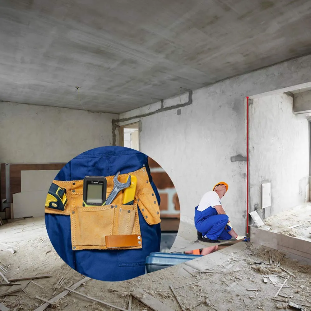 Metro Laser 50M, Huepar Telemetro Laser Distanziometro Laser Impugnatura Portatile Strumento di Misura Digitale Rilevatore...