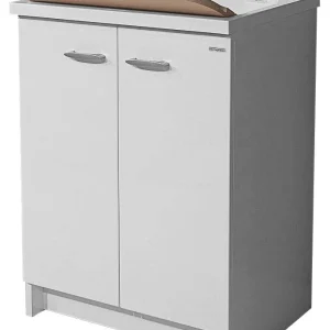 Mobile Lavatoio 60x50x85cm 2 Ante Asse Legno Montegrappa Marella Bianco
