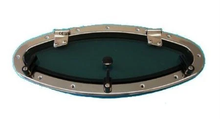 Oblo' Ellittico Inox 30x195x457 Mm