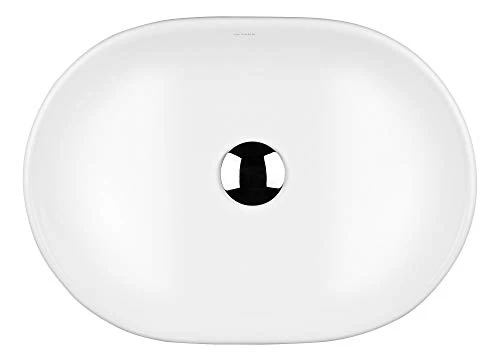 oltens Hamnes 40809000 - Lavandino ovale con rivestimento SmartClean, 47,5 x 34 cm, colore: Bianco