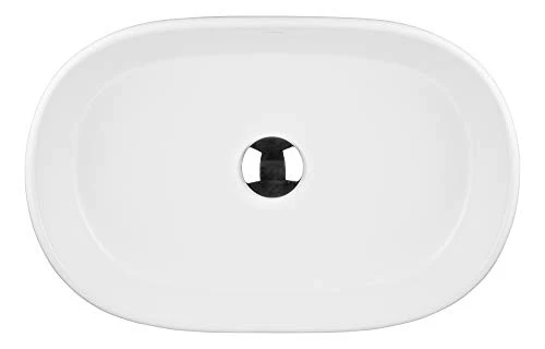 oltens Lom 40811000 - Lavandino ovale con rivestimento SmartClean, 55 x 34 cm, colore: Bianco
