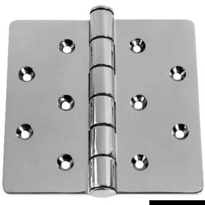 OSCULATI Mega Cerniera mm152x152 Acciaio Inossidabile, Incompiuta, Su Superficie, 152 mm x 152 mm