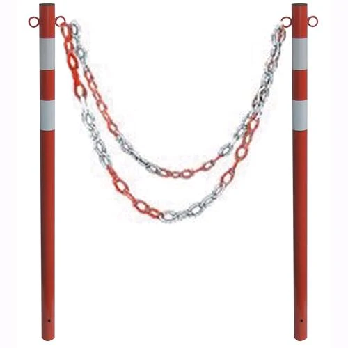 Paletto Palo Segnaletico Stradale Bicolore Interrato D. Mm.50 Cm.120H. 1 Pz