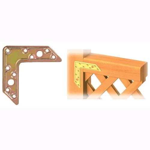 Piastra "L" Acciaio Tropicalizzato Art.752 Mm.116X 83X30 10 Pz