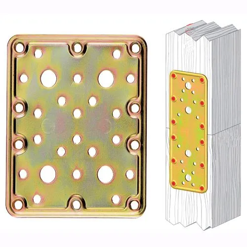 Piastra Diritta Acciaio Tropicalizzato Art.776 Mm.100X 80 25 Pz