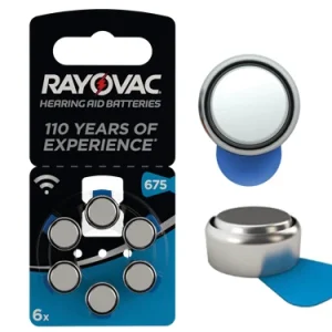 Pile acustiche Varta Rayovac 675. Prezzo per blister.