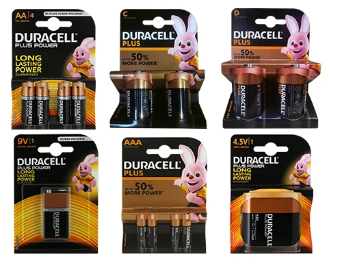 Pile Duracell Plus Power. Prezzo per blister.