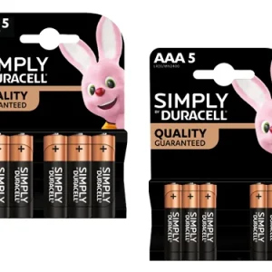 Pile Duracell Simply Blister 5 pz. Prezzo per blister.