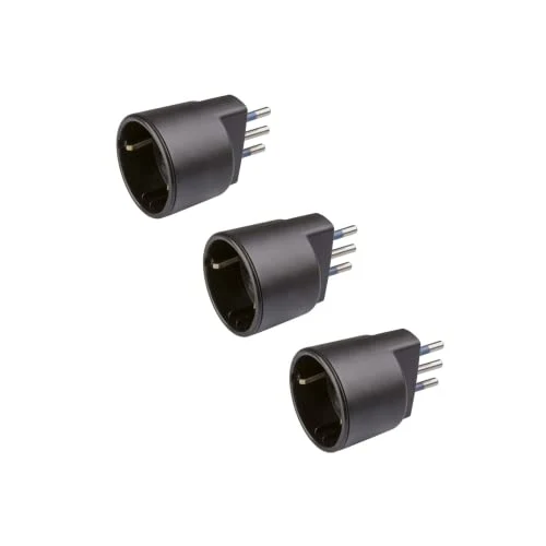 Poly Pool POLYPOOL | Presa Schuko Adattatore Presa Tedesca Spina 10A 2P+T e Presa 10-16A 2P+T (Standard Italiano 10A e Ted...