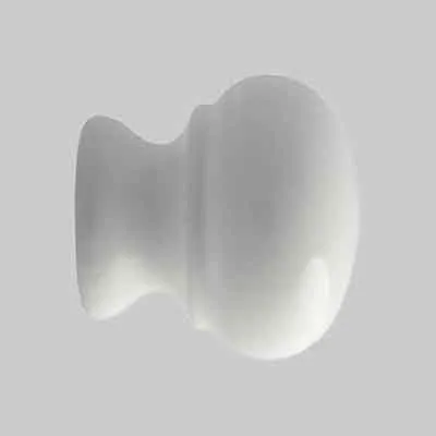POMOLO LEGNO LACCATO "101" ø 25 Bianco. Prezzo per Pezzo.