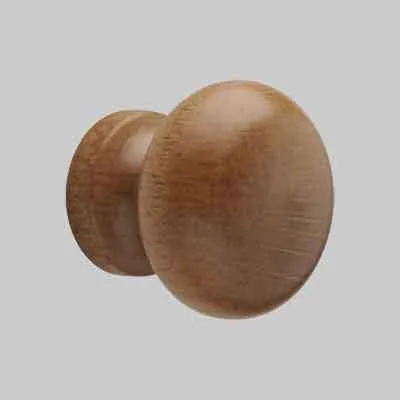 POMOLO LEGNO VERNICIATO "101" ø 40 Noce chiaro. Prezzo per Pezzo.
