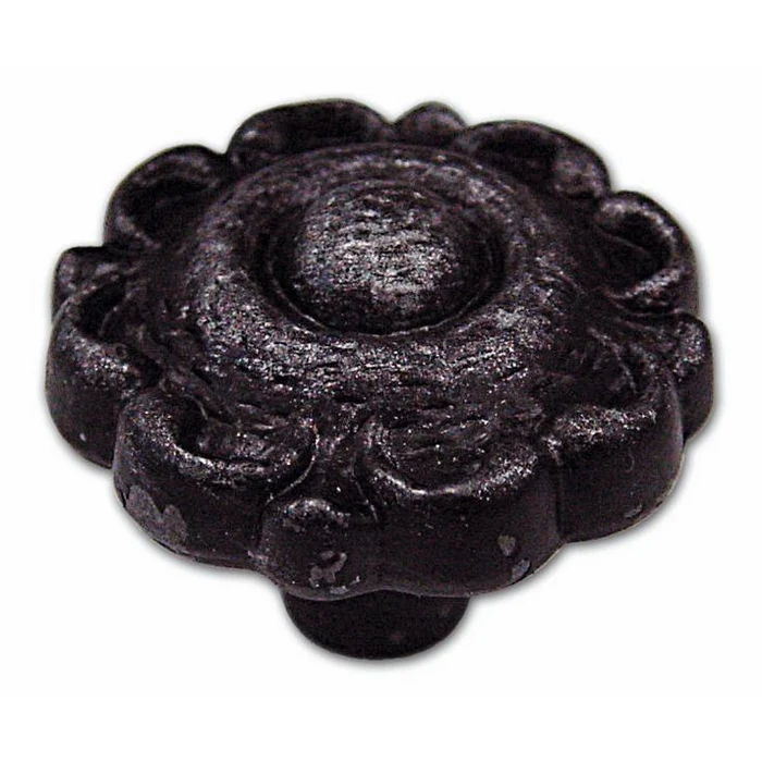 Pomolo per Mobili Ferro Battuto misura 30 mm colore Nero conf. 2 Pz