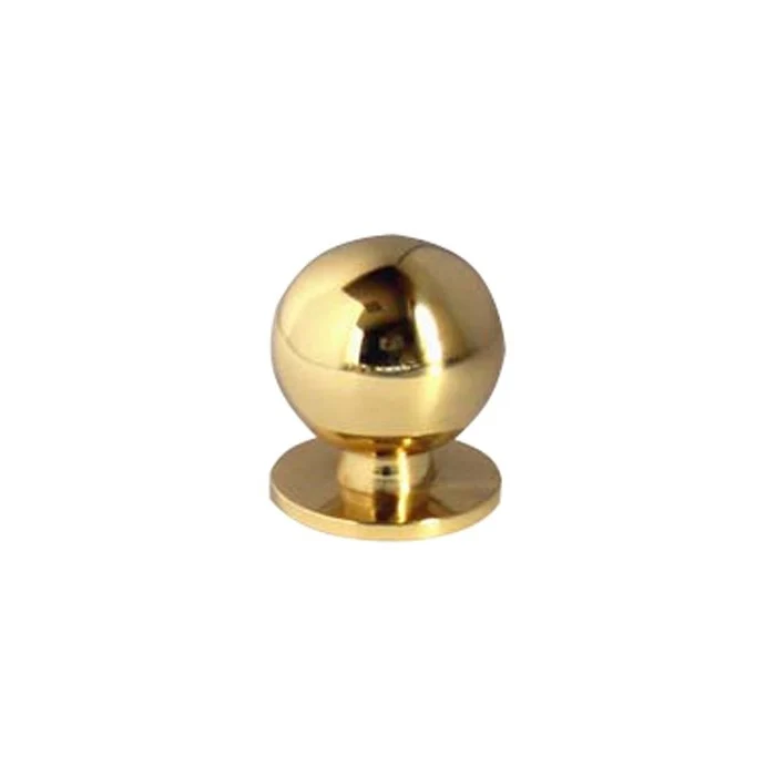 Pomolo per Mobili Ottone Lucido Misura 20 mm Art. 710 BO11
