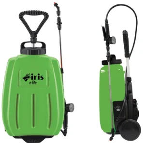 Pompe Iris G&F batteria 16 lt. con trolley E-lite. Prezzo per Pezzo.