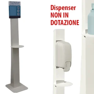 Porta dispenser igienizzanti piantana Basic Simple. Prezzo per Pezzo.