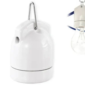 Portalampada porcellana &Out 30162. Prezzo per blister.