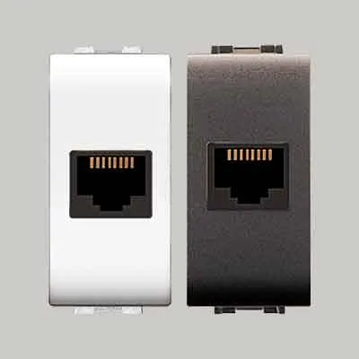 PRESA TELEFONICA RJ11 'MYLIFE' Plug 6/4 - Bianco. Prezzo per Pezzo.
