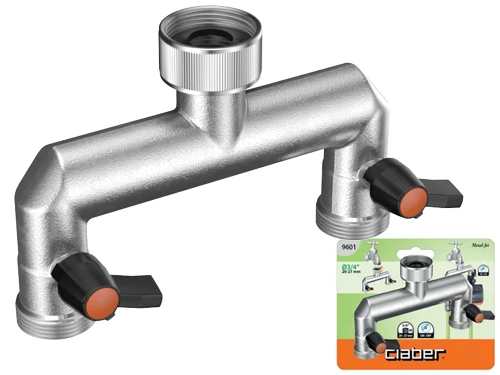 Presa 2 vie regolabile Metal Jet Claber 9601. Prezzo per Pezzo.