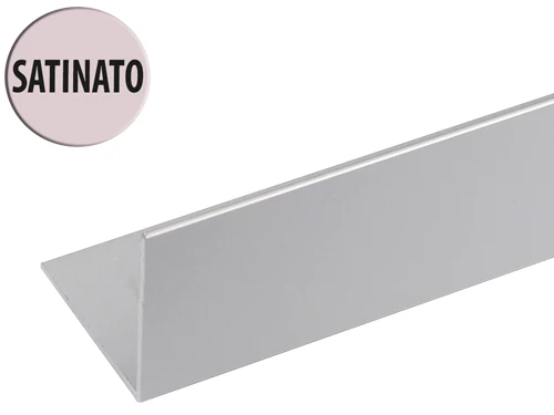 Profili Angolari alluminio satinato. Prezzo per Pezzo.