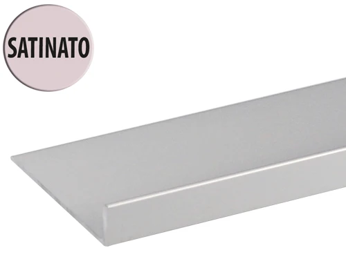 Profili Angolari L alluminio satinato. Prezzo per Pezzo.