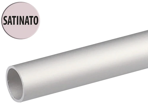 Profili Tondi alluminio satinato. Prezzo per Pezzo.