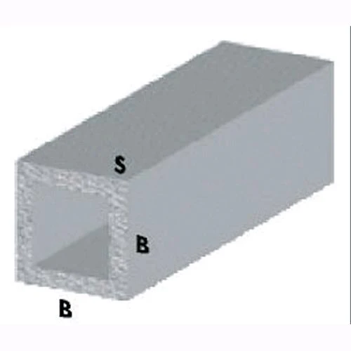 Profilo Argento H.100 Tubo Quadro 15X15X1 5 Pz