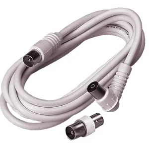Prolunghe cavi TV con adattatore 1,5 mt. Prezzo per Pezzo.