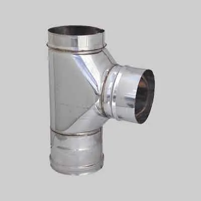 RACCORDO T 90° PER CANNE FUMARIE Ø 120 mm. Prezzo per Pezzo.