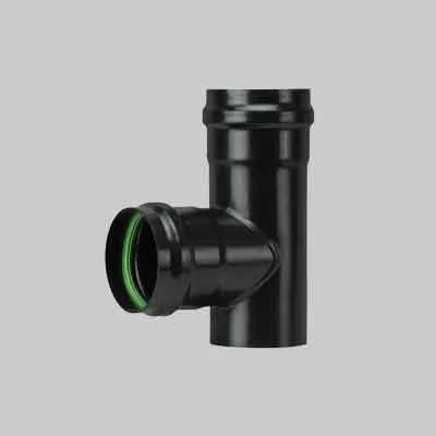 RACCORDO T PER STUFE PELLET 'LIGHT' Ø 80 mm. Prezzo per Pezzo.