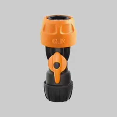 RACCORDO PORTAGOMMA RAPIDO CON RUBINETTO G.F. 1/2"-5/8". Prezzo per Pezzo.