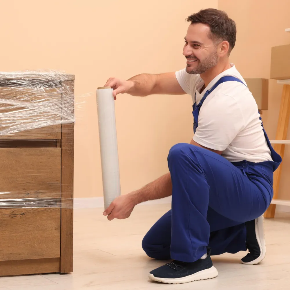 Raylu Paper - Film per imballaggio industriale e per pallettizzare, rotolo di carta film resistente plastica ad alta elast...