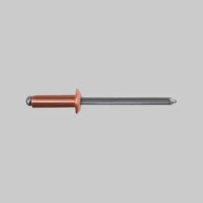 RIVETTO STRAPPO 'RAME' mm 3,4x8 - Conf. 100 pezzi. Prezzo per Confezione.