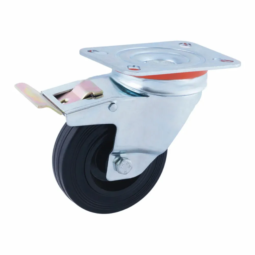 Rueda Afo CR29473 Con freni Base girevole Ø 12,5 cm Gomma di cauchu