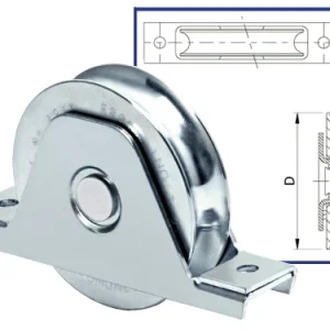 Ruote Comunello per cancelli zincate 337. Prezzo per Pezzo.