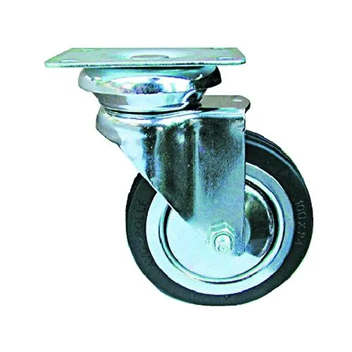 Ruote Per Mobili Art.155 Ø 80 Piastra Mm 64 X 50 Cf. 4 Pz