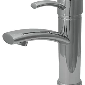 Sanlingo - Miscelatore lavabo monocomando, metallo cromato, design moderno
