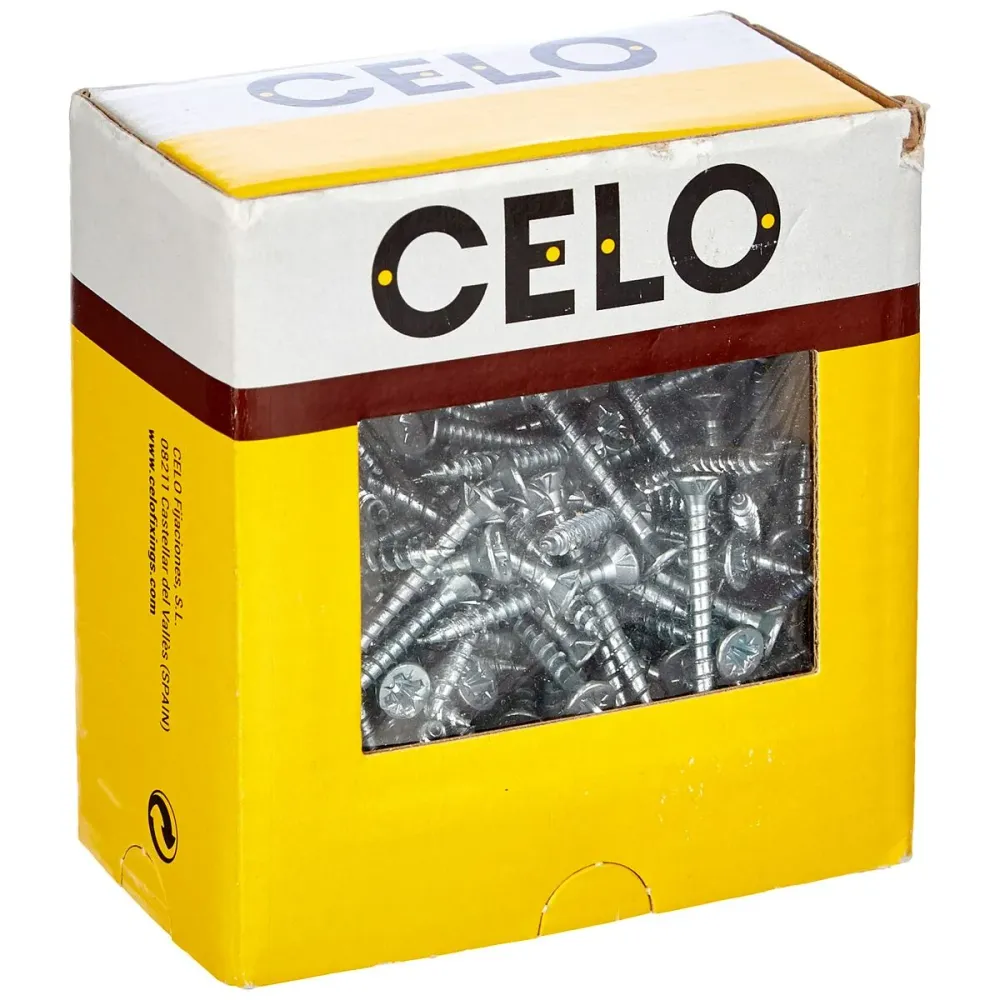 Scatola viti CELO Vlox 200 Unità Zincato Svasata (3,5 x 30 mm) (30 mm)